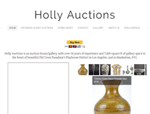 Tablet Screenshot of hollyauctions.com